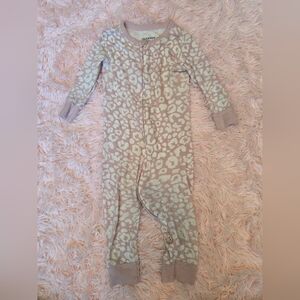 Old Navy Kids Footie - Cream and Gray Animal Print